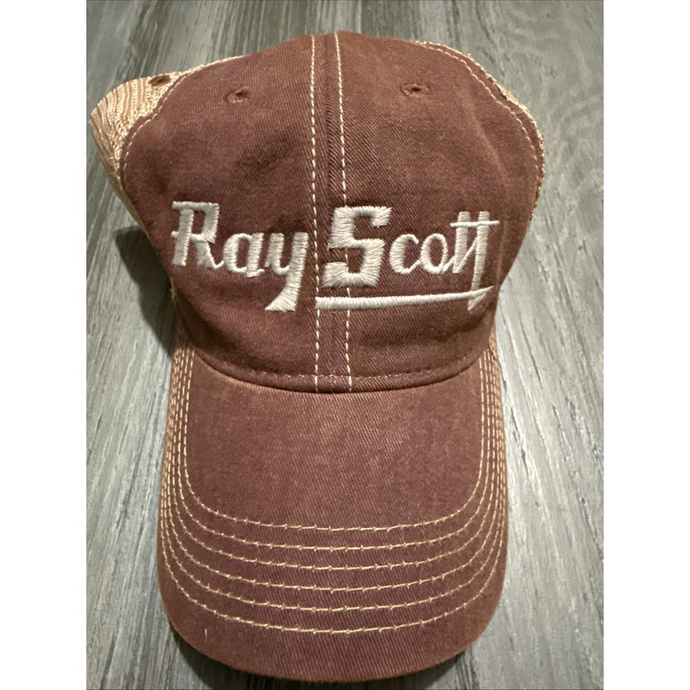 Ray Scott Snapback Trucker Hat Pink One Size Mesh Back Colorblock